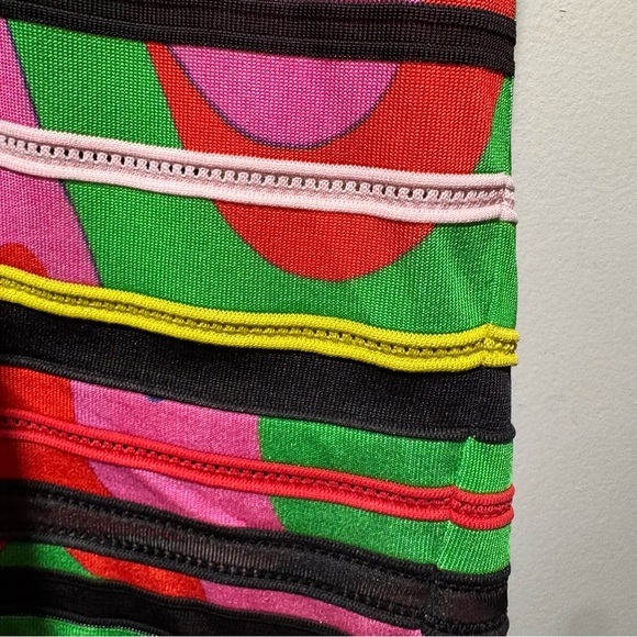 Roberto Cavalli Printed Scoop Neck Long Sleeve Mini Dress Size 44/ Size 8 - Picture 7 of 16